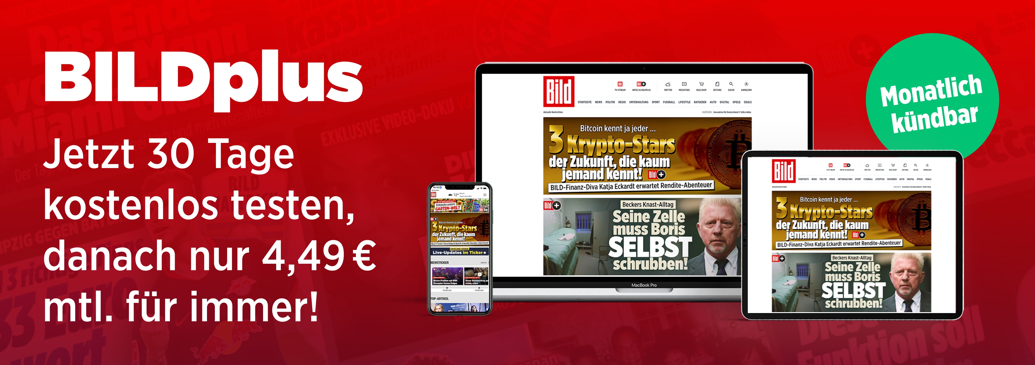 Erleben Sie mit BILDplus die digitale Welt von BILD!