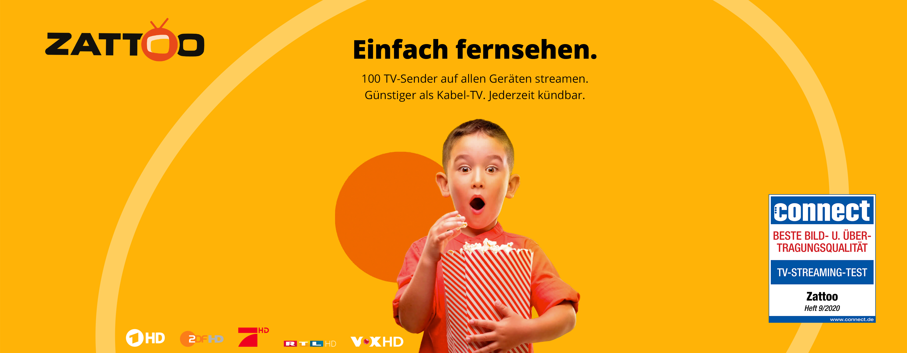 Zattoo - Einfach fernsehen. Zattoo - Einfach fernsehen.