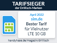 Tarifsieger 7-19 GB LTE - handyhase.de