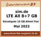 Günstigste 15 GB Allnet Flat - allnet-flat-vergleich-24.de