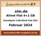 Günstigste 5 GB Allnet Flat - allnet-flat-vergleich-24.de