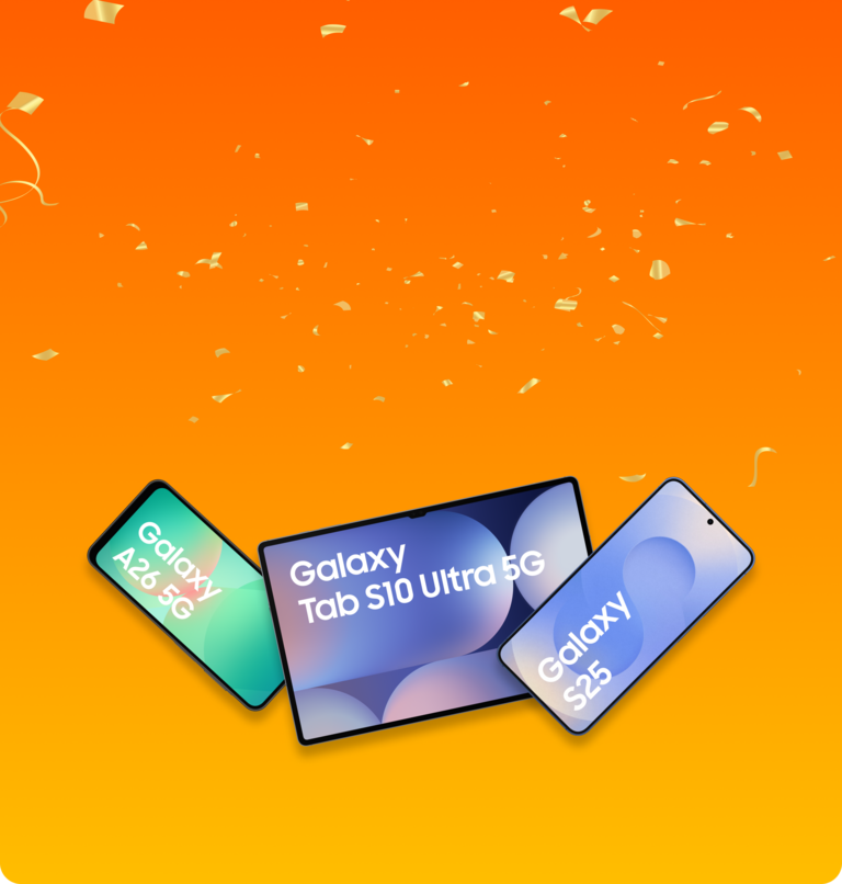 Samsung Geräte mit Konfetti