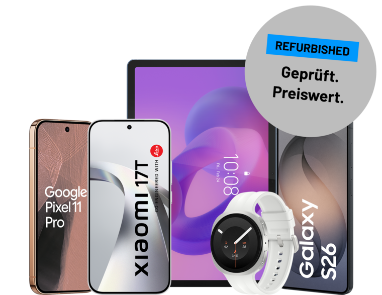 Jetzt eine große Auswahl an refurbished Handys und Tablets günstiger bei sim.de kaufen